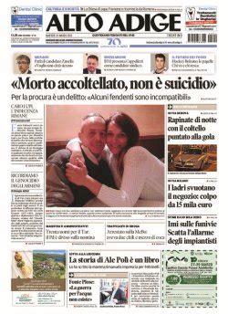 sulasok.l|quotidiano l'adige di oggi.